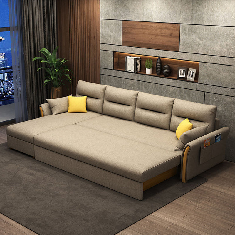 Moderni mobili del divano futon convertibili moderni mobili del divano a 4 posti con cuscini di sostegno