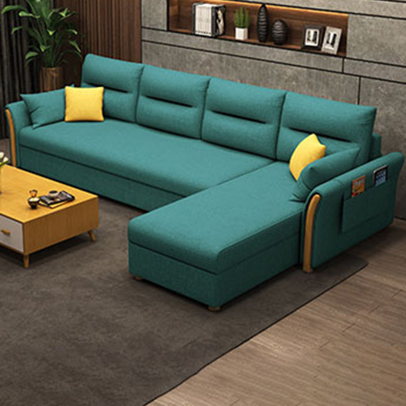 Moderni mobili del divano futon convertibili moderni mobili del divano a 4 posti con cuscini di sostegno
