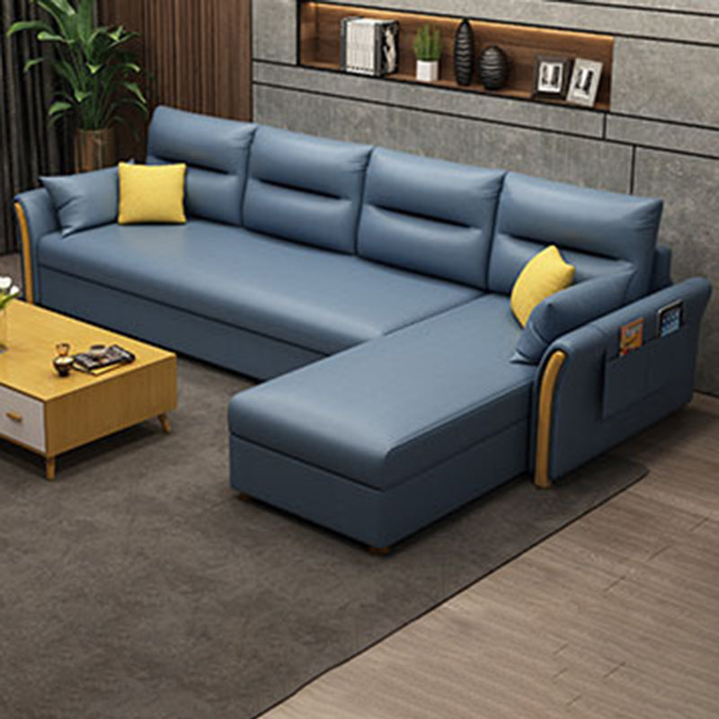 Moderni mobili del divano futon convertibili moderni mobili del divano a 4 posti con cuscini di sostegno