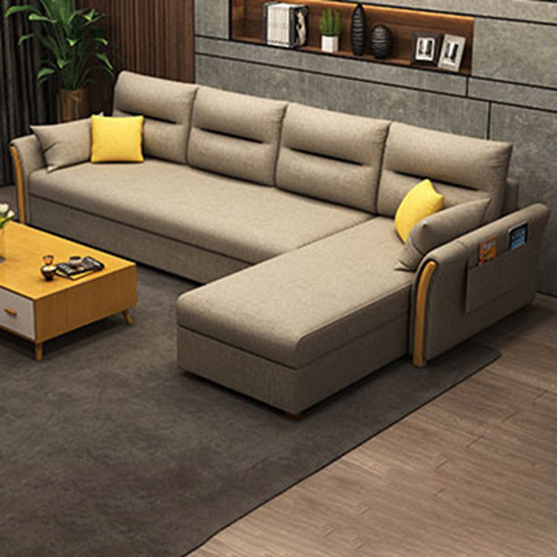 Moderni mobili del divano futon convertibili moderni mobili del divano a 4 posti con cuscini di sostegno