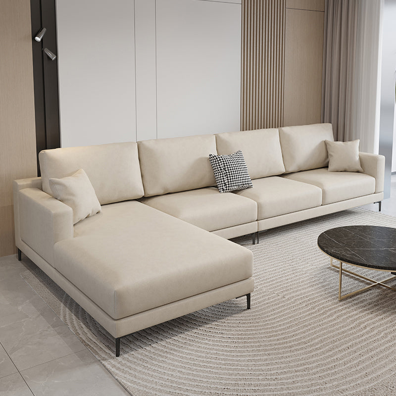 124.02"D x 62.99"W x 35.43"H Fabric Cushions Square Arm Sofa