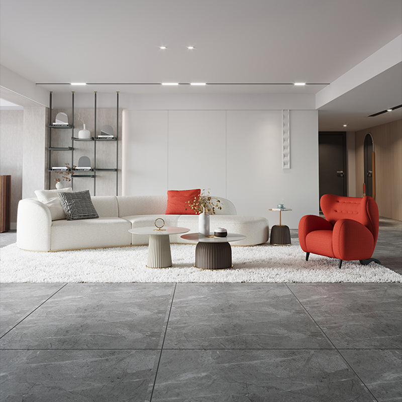 Divano posteriore a miscela in poliestere ultramoderna 27,56 "di divano ad alto smoking