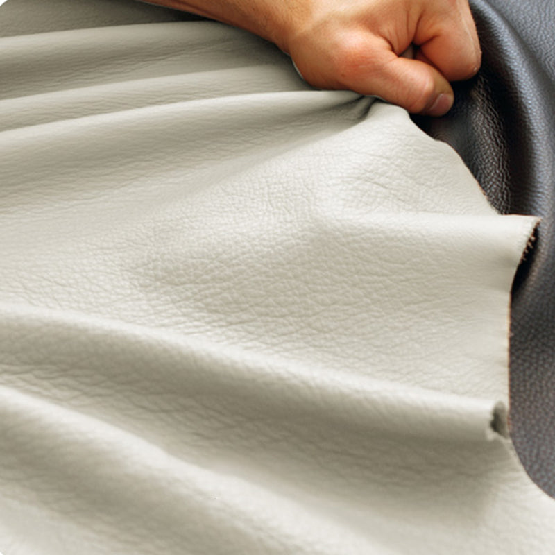 Divano a cuscini in pelle autentica contemporanea 36.61 "divano a cuscino alto, bianco