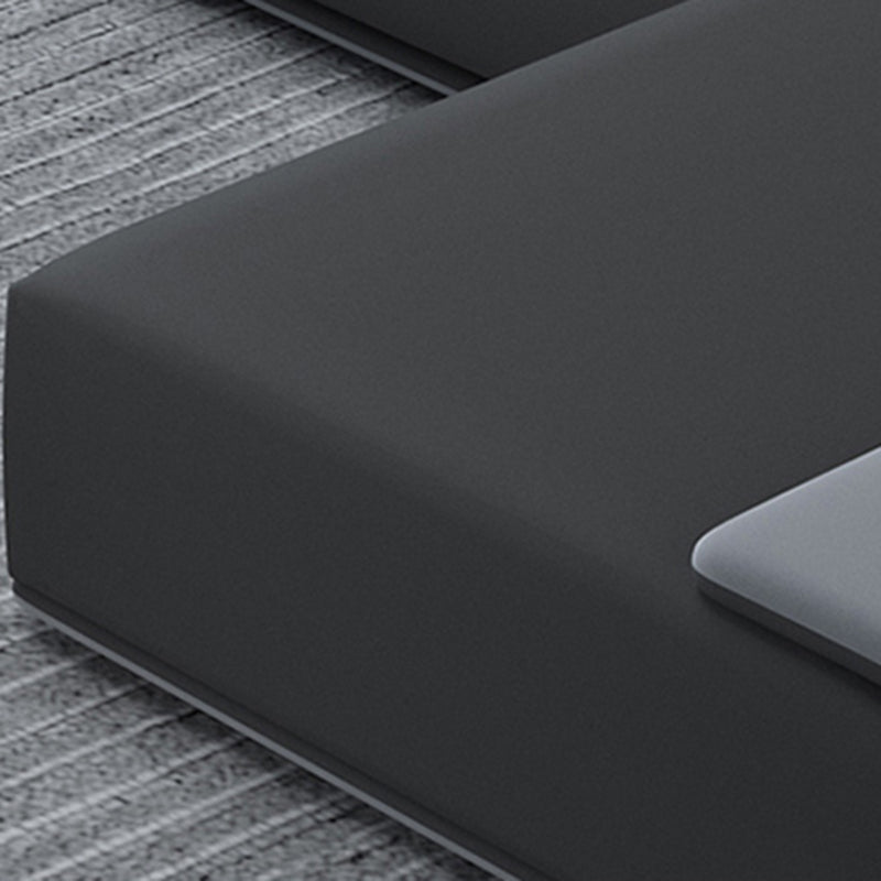 Contemporary Industrial Fabric Sofa with Bolster Pillows 29.53"High Pillow Top Arm Sofa