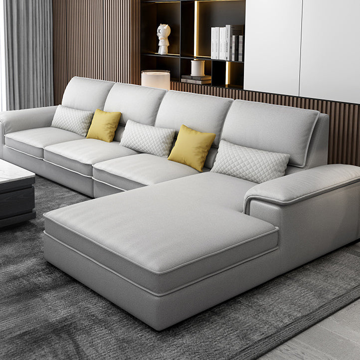 Assembled 3-seater Sofa and Chaise Recessed Arm Settee Furniture