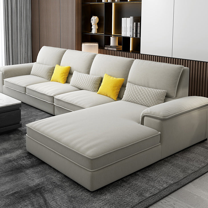 Assembled 3-seater Sofa and Chaise Recessed Arm Settee Furniture
