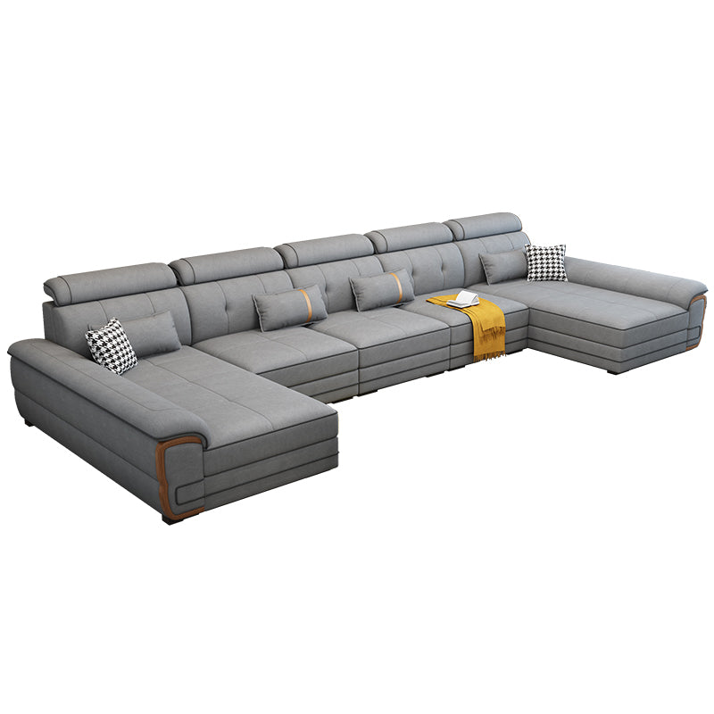 158.26 "D x 70,86" W x 31,49 "H SAFA DE TOP TOP TOP avec oreillers de boîtier réglable