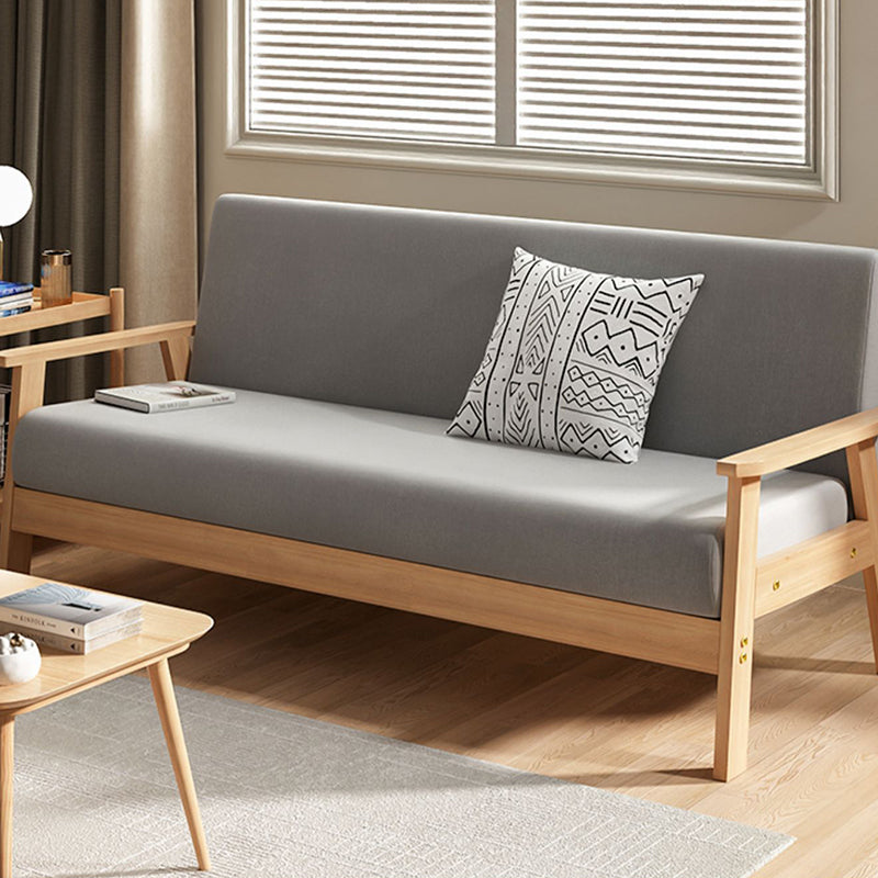 Quadratarm Stoff aus 2/3 Sitzsofa mit Holzbasis