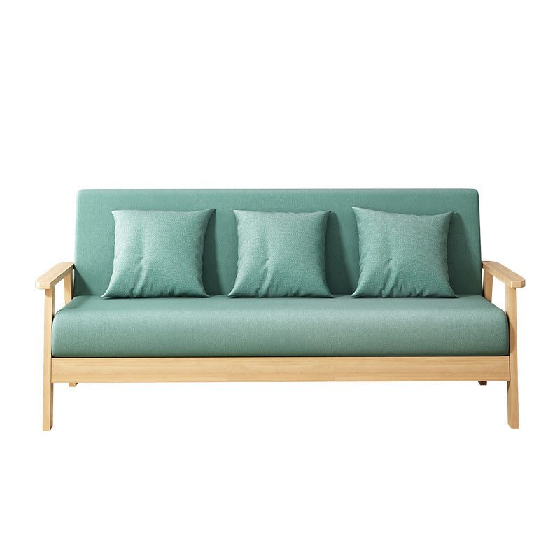 Quadratarm Stoff aus 2/3 Sitzsofa mit Holzbasis