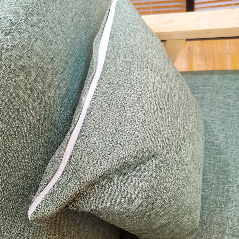Quadratarm Stoff aus 2/3 Sitzsofa mit Holzbasis