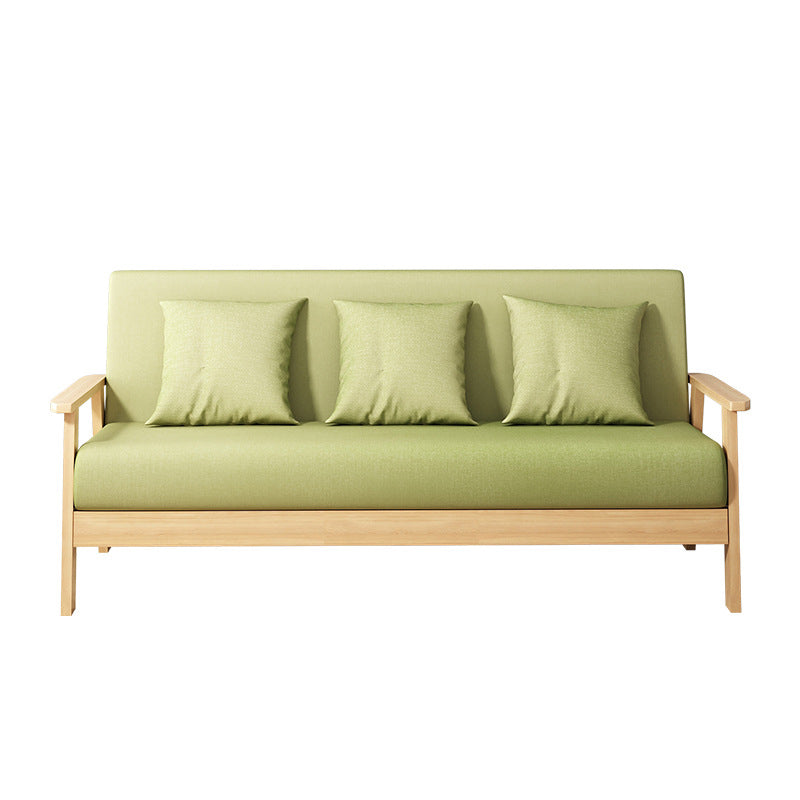 Quadratarm Stoff aus 2/3 Sitzsofa mit Holzbasis