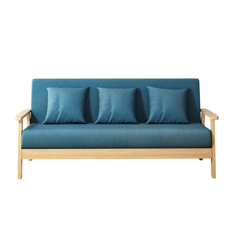 Quadratarm Stoff aus 2/3 Sitzsofa mit Holzbasis
