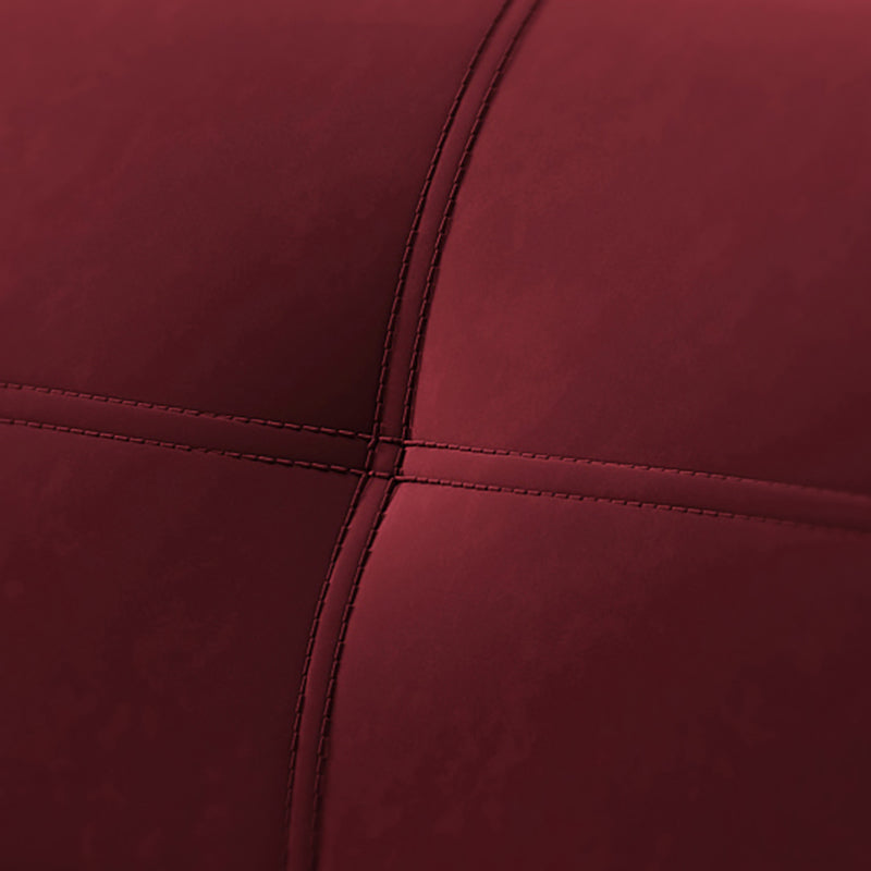 Modern 2/3 Seater Armless Sofa Convertible Biscuit Back Velvet Sofa