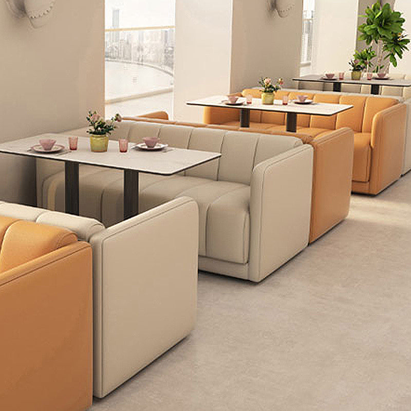 31.5"High Contemporary Fabric Sewn Pillow Back Sofa for Restaurant and Cafe