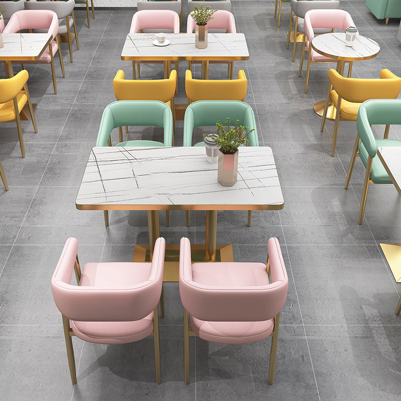 47.27"D x 25.59"W x 33.46"H Glam 2-seat Sewn Pillow Back Sofa for Restaurant