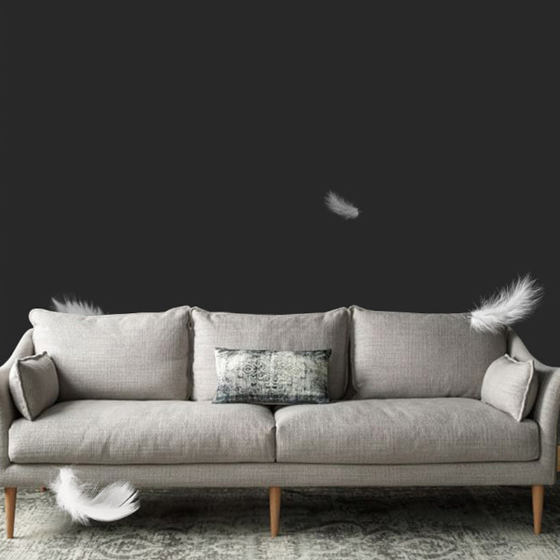 Standard -Kissen Sofa Furniture Modern Square Arm Loveseat in Grey