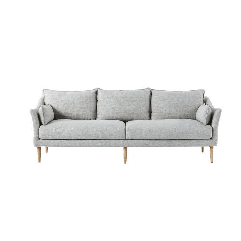 Standard -Kissen Sofa Furniture Modern Square Arm Loveseat in Grey