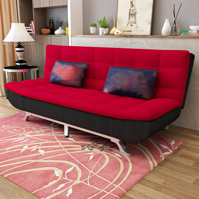 74.80" W √ó 33.46" D √ó 35.43" H Biscuit Back Armless Sofa with Convertible
