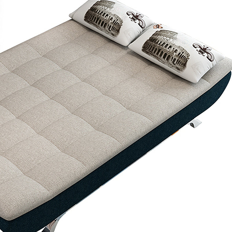 74.80" W √ó 33.46" D √ó 35.43" H Biscuit Back Armless Sofa with Convertible