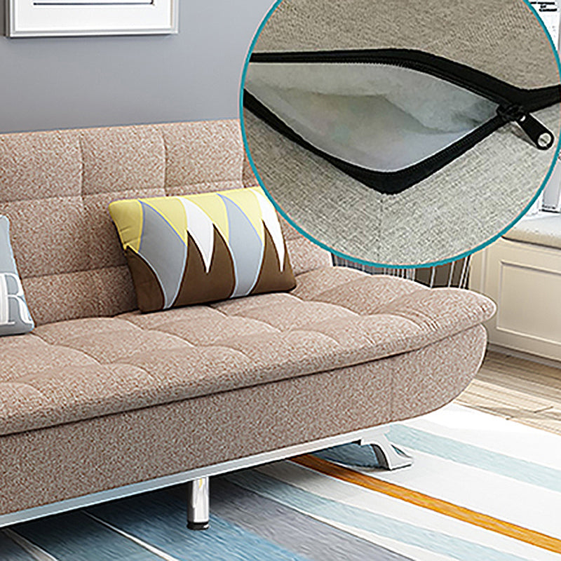 74.80" W √ó 33.46" D √ó 35.43" H Biscuit Back Armless Sofa with Convertible