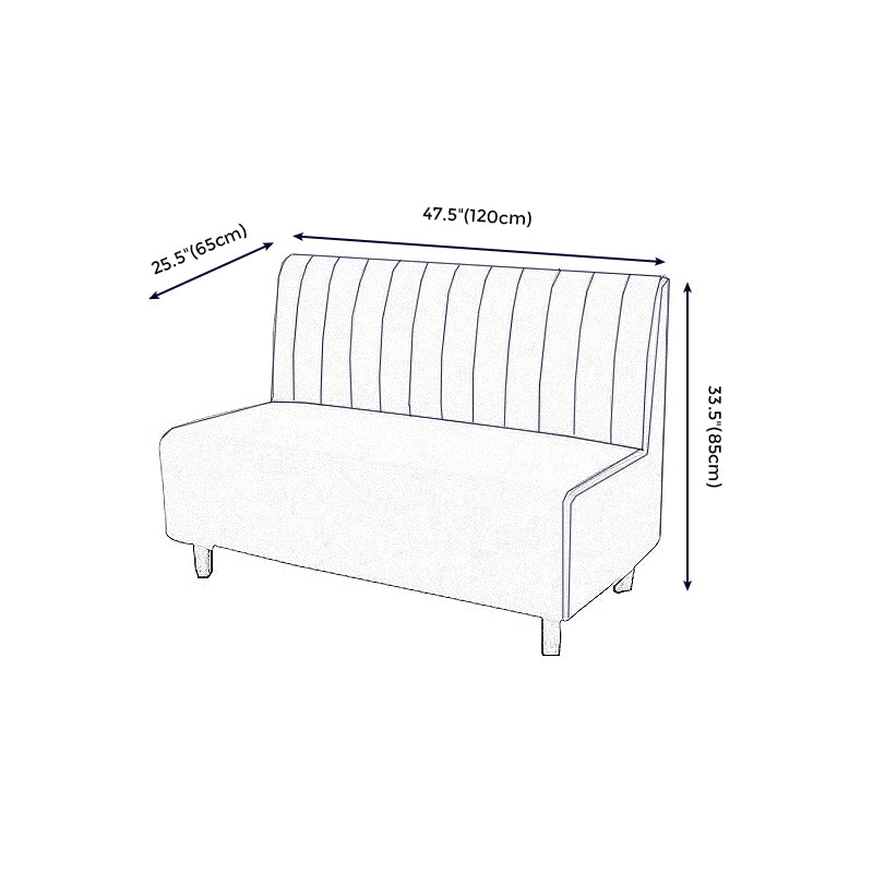 Divano glam contemporaneo oro 47,27 "d x 25,59" w x 33,46 "divano a 2 posti per ristorante