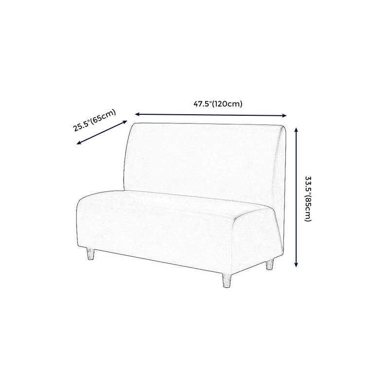 Divano glam contemporaneo oro 47,27 "d x 25,59" w x 33,46 "divano a 2 posti per ristorante