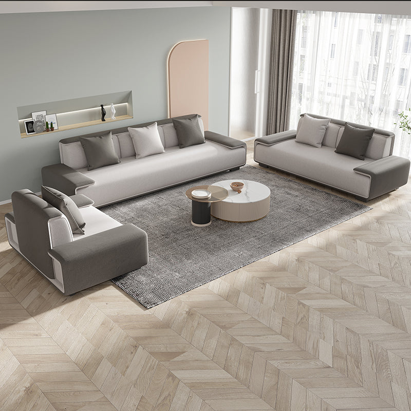 29.52"H Faux Leather Stain Resistant Pillow Top Arm Sofa for Living Room