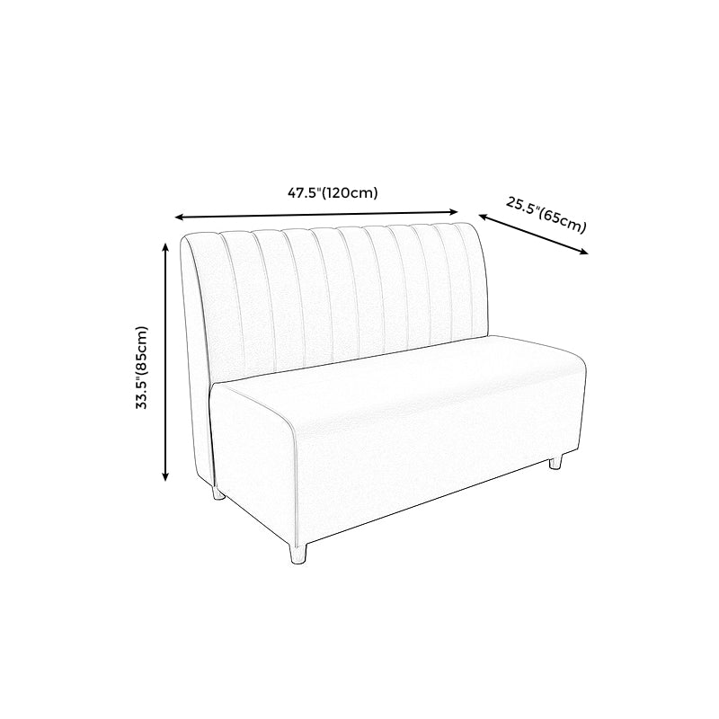 47.27"D x 25.59"W x 33.46"H Contemporary Glam 2-seat Sofa for Restaurant