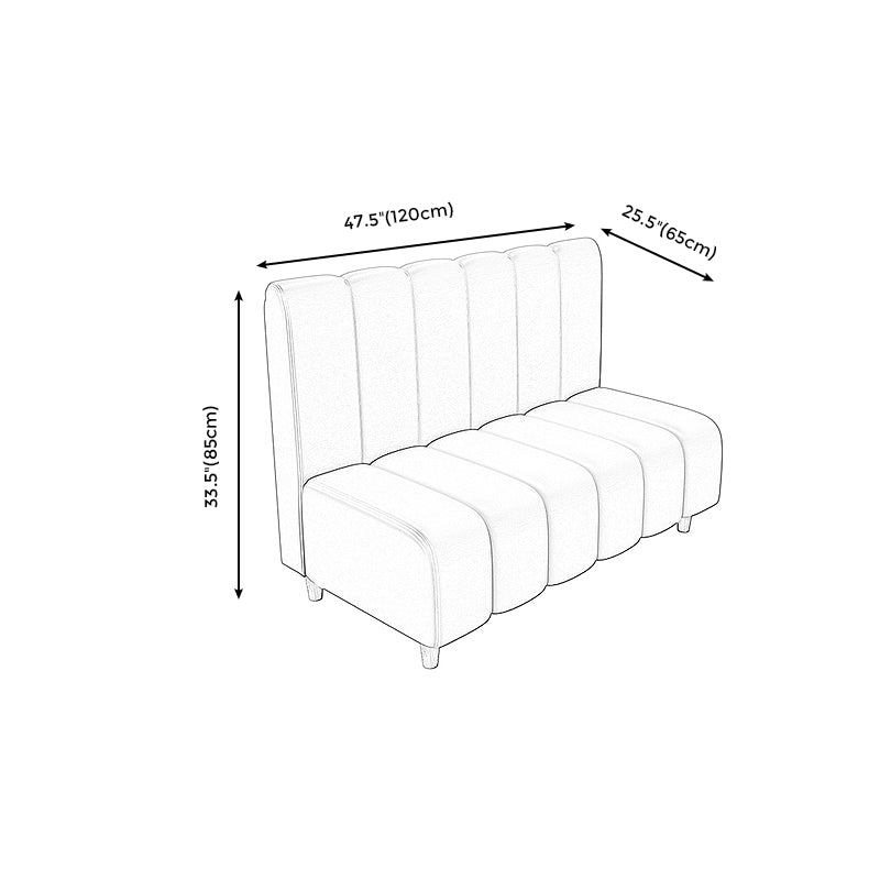 47.27"D x 25.59"W x 33.46"H Contemporary Glam 2-seat Sofa for Restaurant
