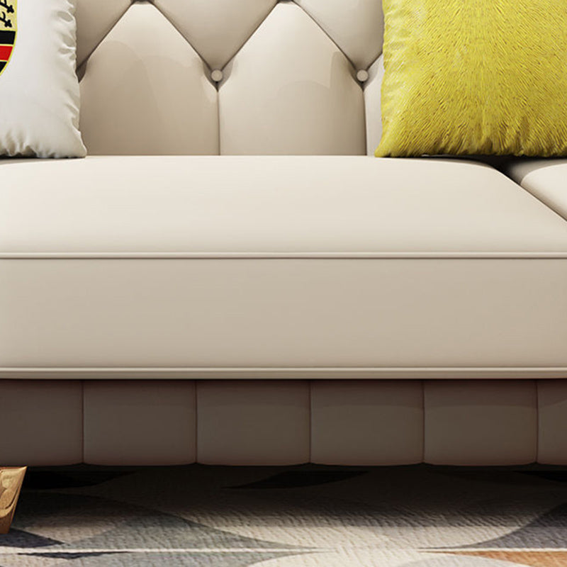 Muebles traseros de brazo empotrado seccionales Sectores de cuero genuino set de sofá de cuero genuino