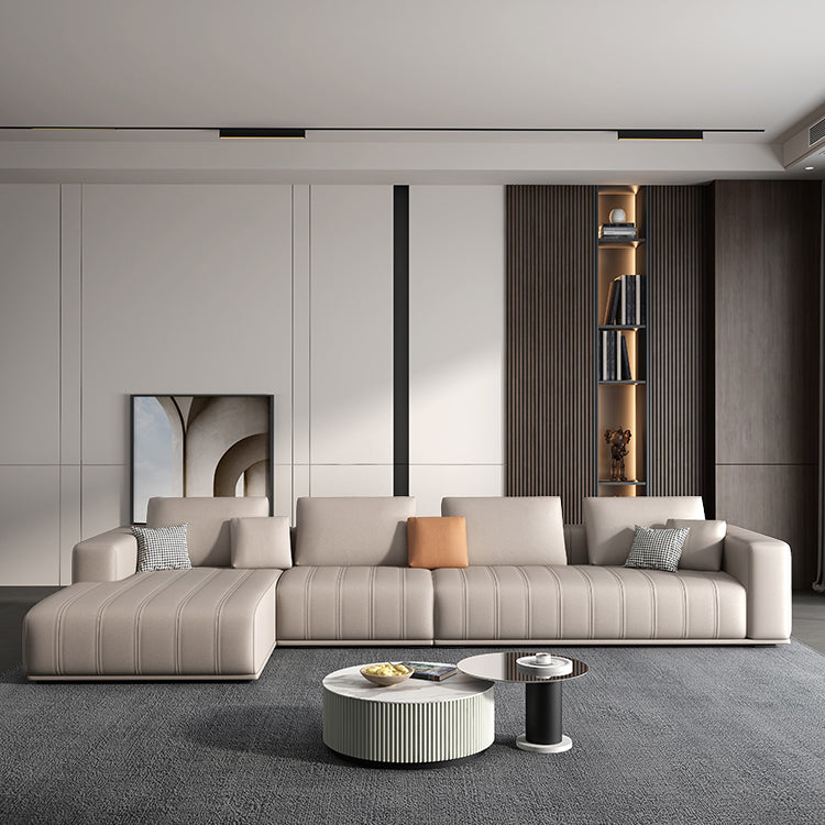 Cuscini di divano a braccio quadrato in pelle finta con impermeabile e resistente alle macchie