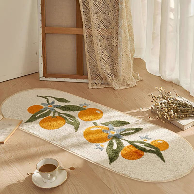 Alfombra de tulipán Modern Modern Polyéster Rug Alfombra de respaldo sin deslizamiento para salón para salón