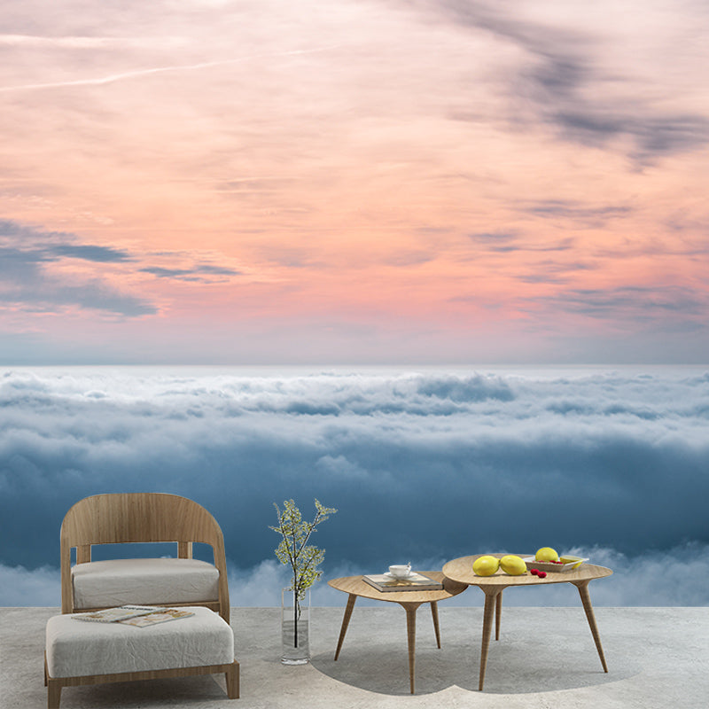 Sky Resistant Mural Wallpaper Environment Friendly Sleeping Room Wall Mural