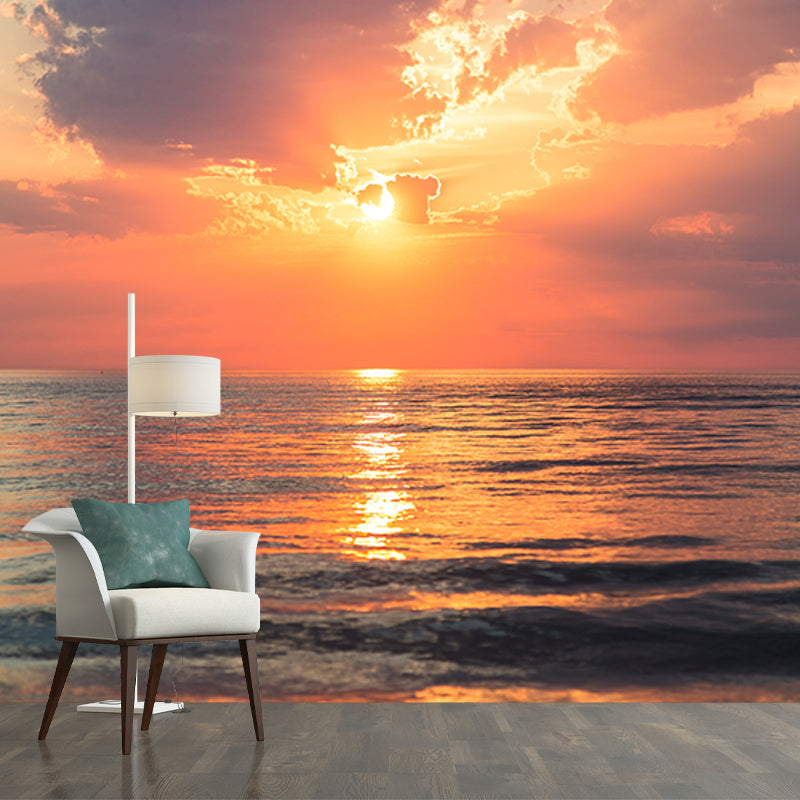 Washable Stain Resistant Wall Mural Wallpaper Ocean Sitting Room Wall Mural