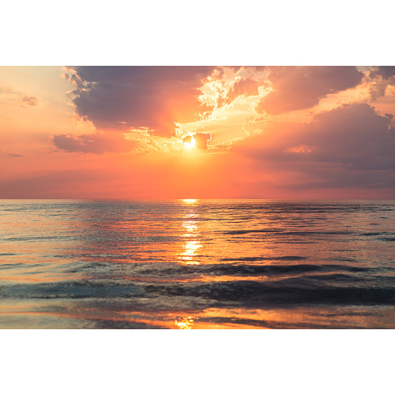 Washable Stain Resistant Wall Mural Wallpaper Ocean Sitting Room Wall Mural