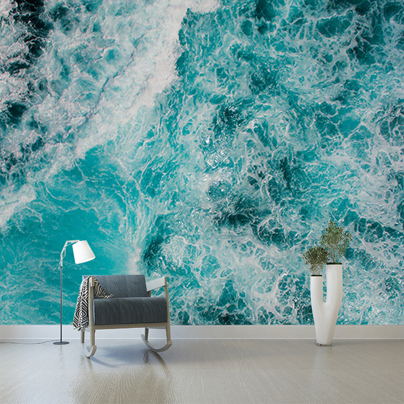Ocean Mildew Resistant Mural Wallpaper Sleeping Room Wall Mural