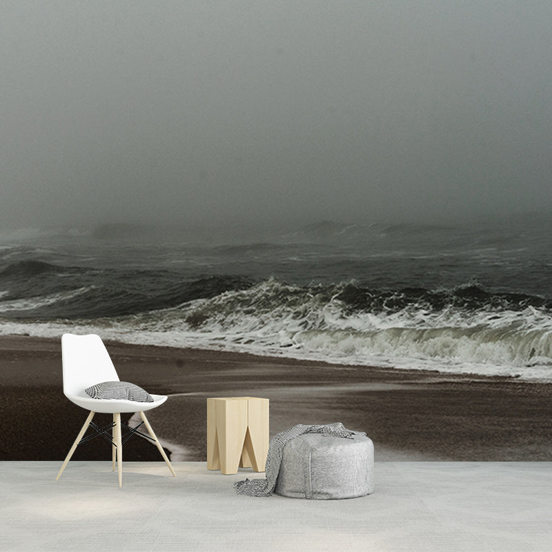 Photography Stain Resistant Mural Wallpaper Ocean Living Room Wall Mural