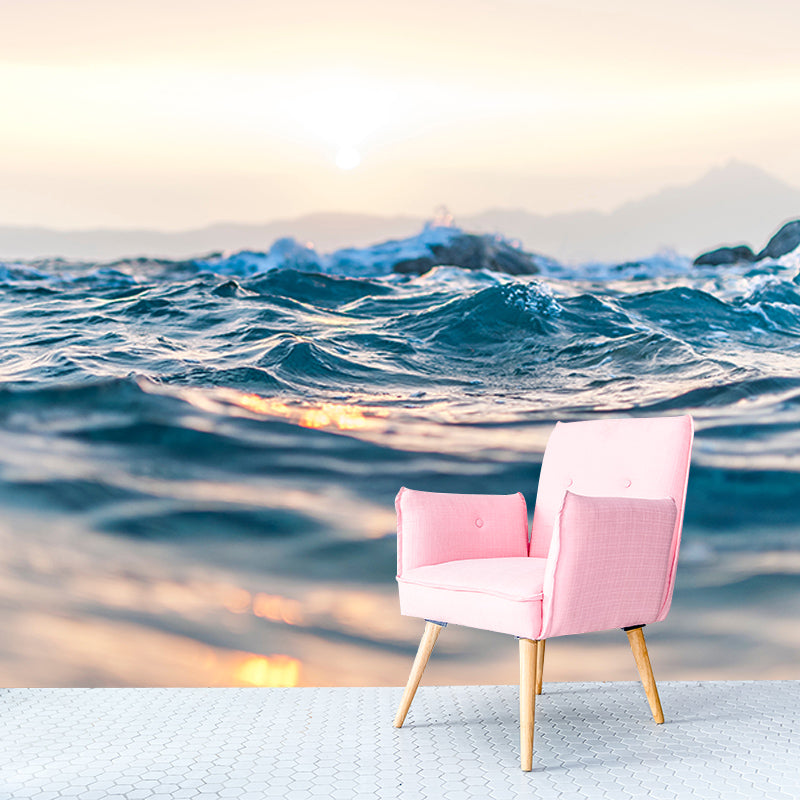 Photography Stain Resistant Mural Wallpaper Ocean Living Room Wall Mural