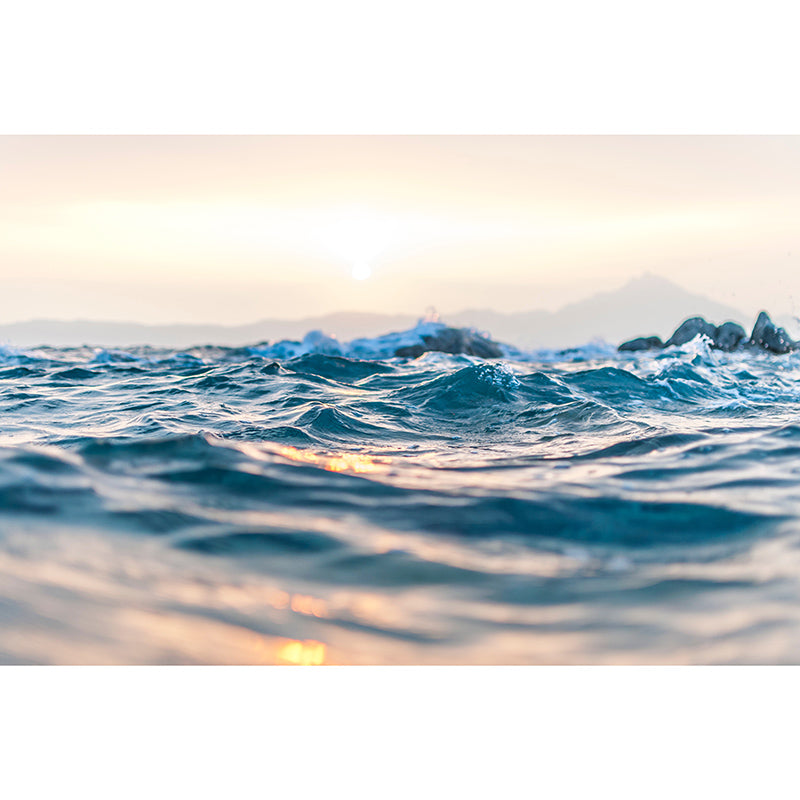 Photography Stain Resistant Mural Wallpaper Ocean Living Room Wall Mural