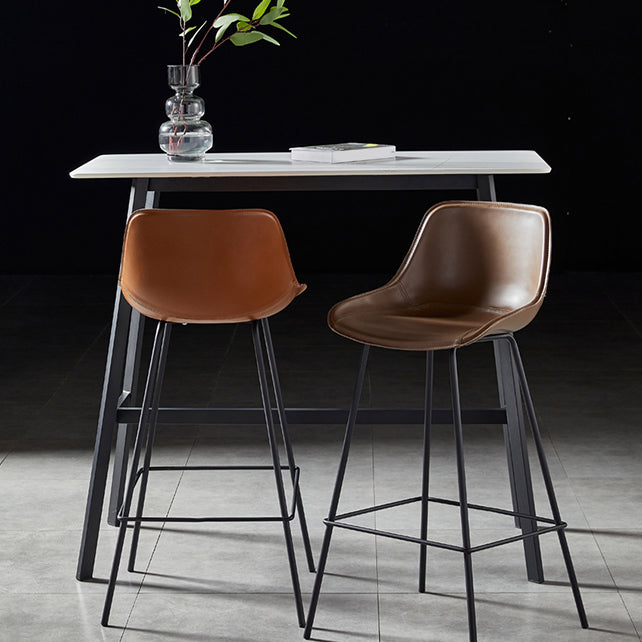 Contemporary Rectangle Bar Counter Table Sintered Stone Dining Table for Restaurant