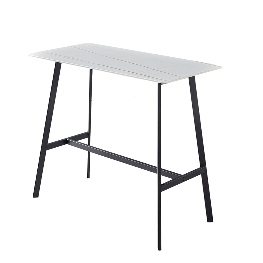 Contemporary Rectangle Bar Counter Table Sintered Stone Dining Table for Restaurant