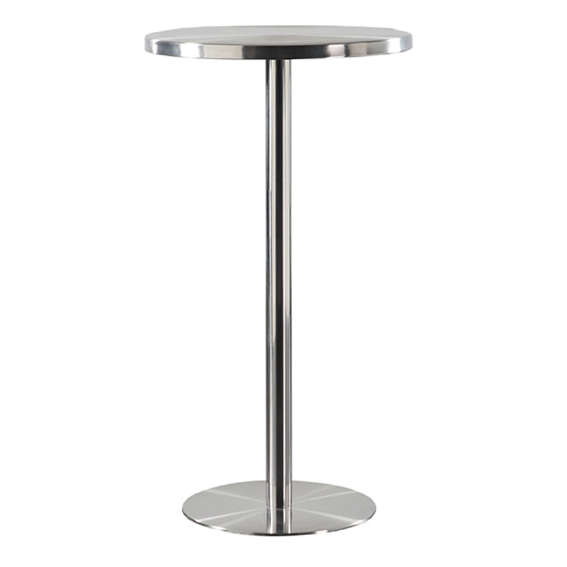Industrial Round Bar Counter Table Metal Dining Table for Kitchen