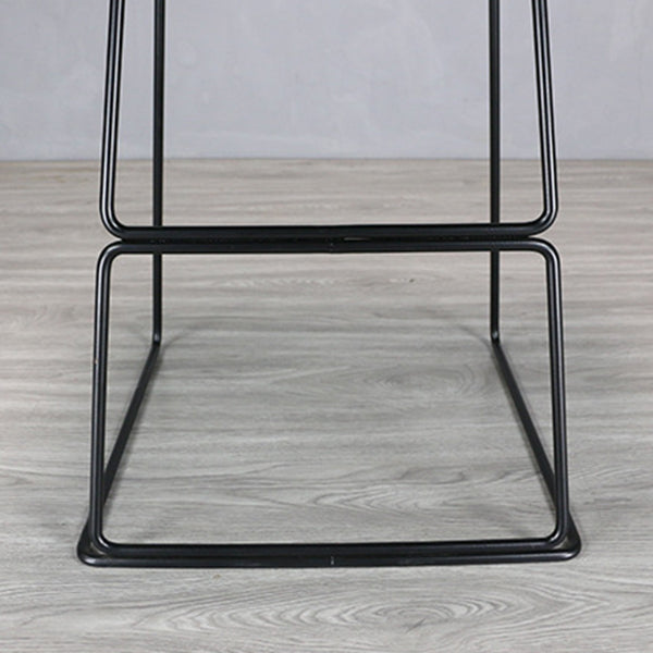 Modern Style Bar-stool Plastic Counter Bar Stool with Metal Legs for Restaurant