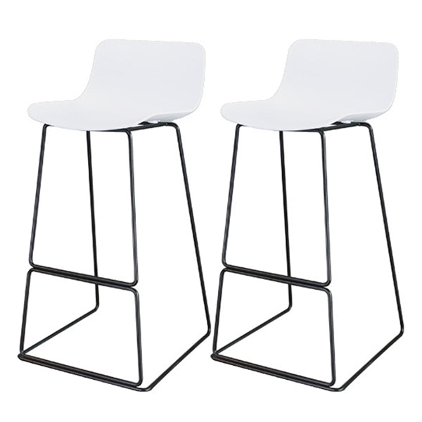 Modern Style Bar-stool Plastic Counter Bar Stool with Metal Legs for Restaurant