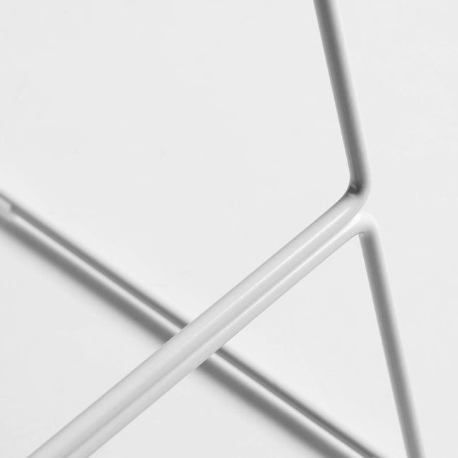 Modern Style Plastic Armless Stools Low Back Counter Stools with Metal Base