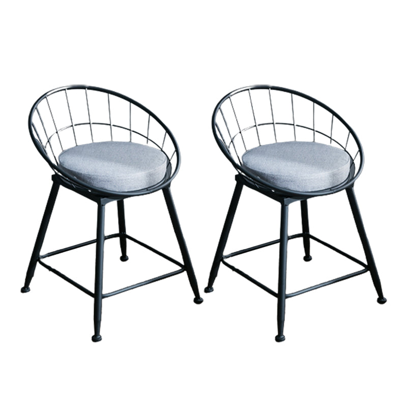 Nordic Style Bucket Counter Stools for Home Upholstered Bar Stools