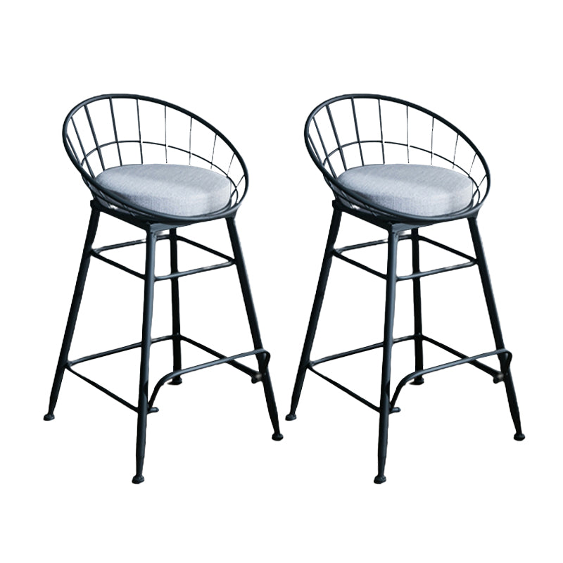 Nordic Style Bucket Counter Stools for Home Upholstered Bar Stools