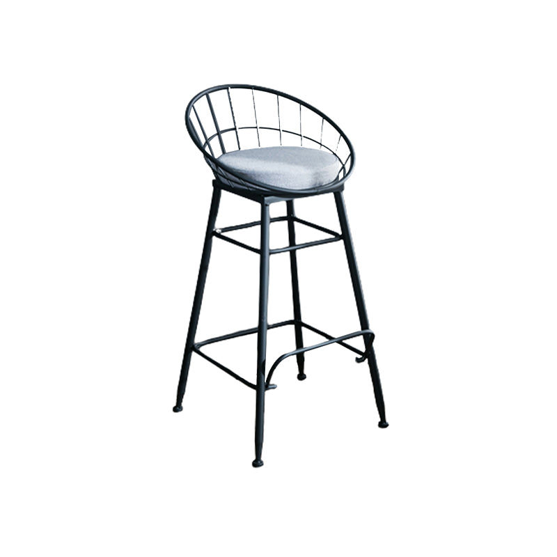 Nordic Style Bucket Counter Stools for Home Upholstered Bar Stools
