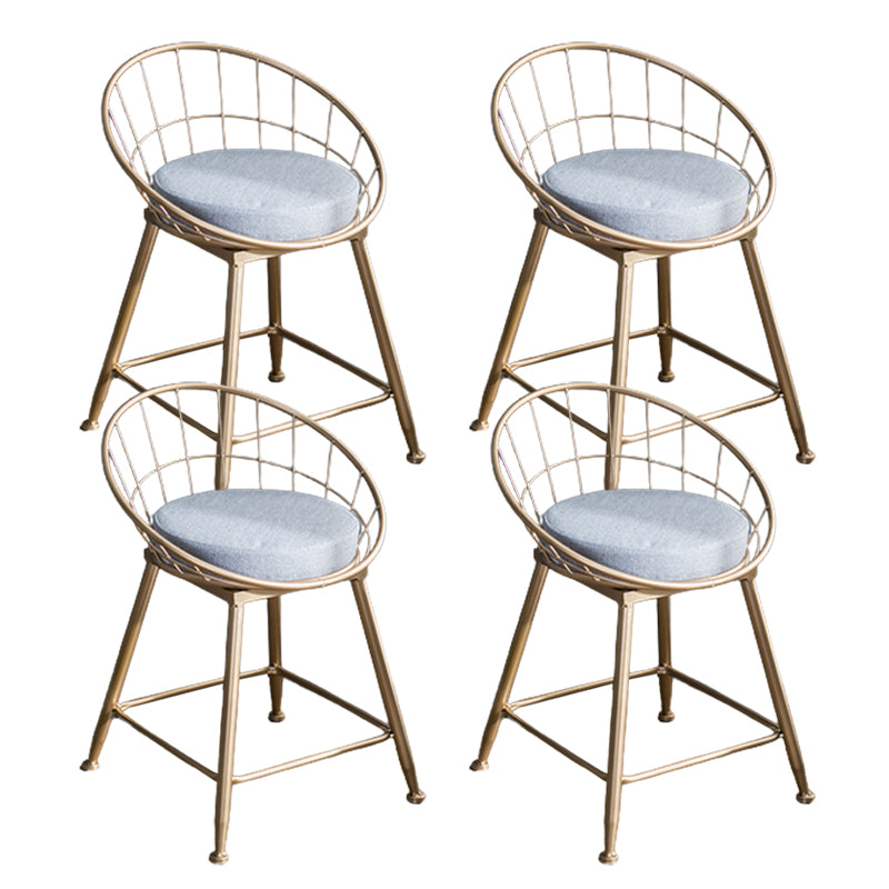 Nordic Style Bucket Counter Stools for Home Upholstered Bar Stools