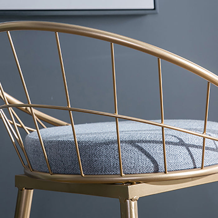 Nordic Style Bucket Counter Stools for Home Upholstered Bar Stools